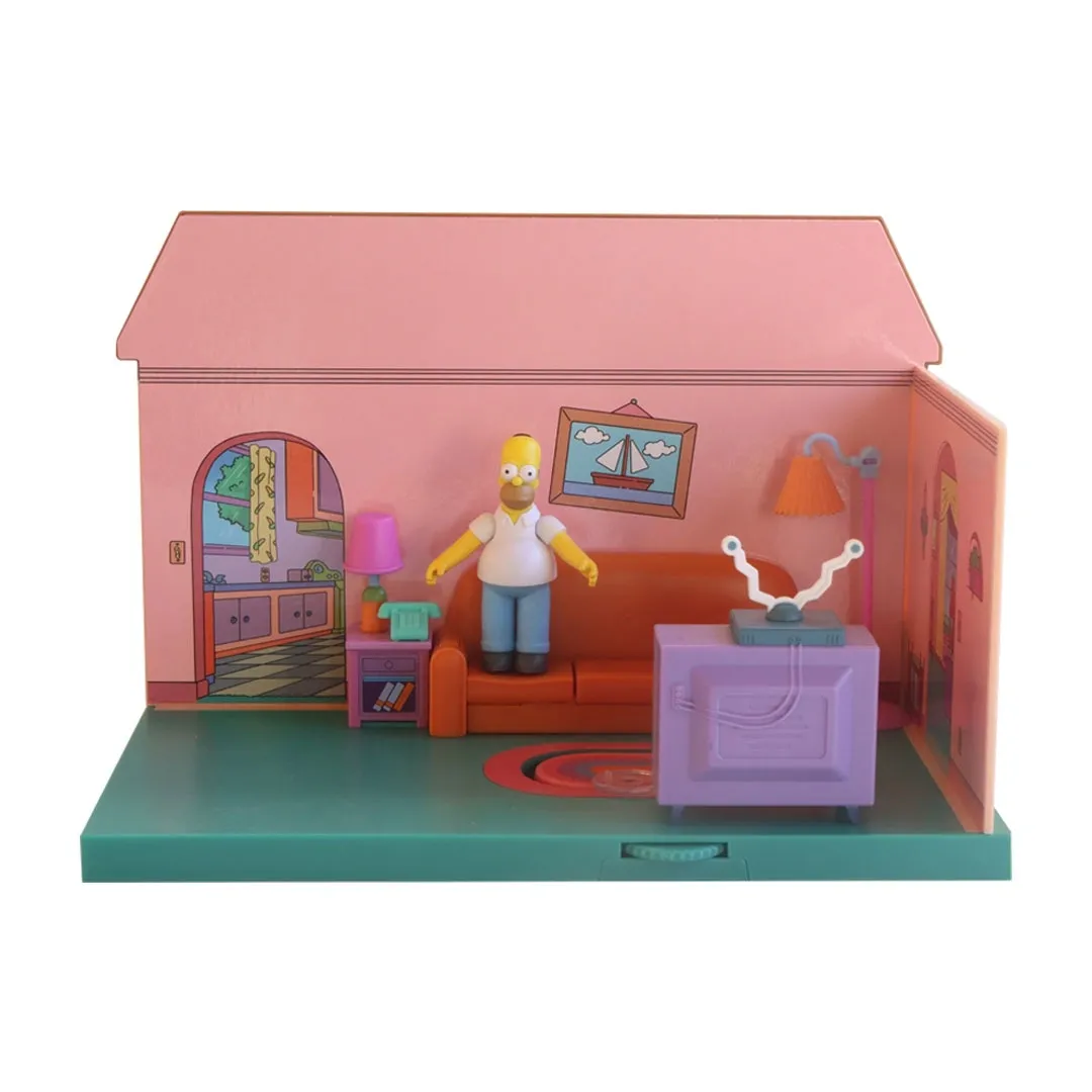 THE SIMPSONS LIVING ROOM DIORAMA HOUSE PLAYSET