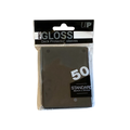 ULTRA PRO STANDARD DECK PROTECTOR CARD SLEEVES - BLACK GLOSS - 50 PACK