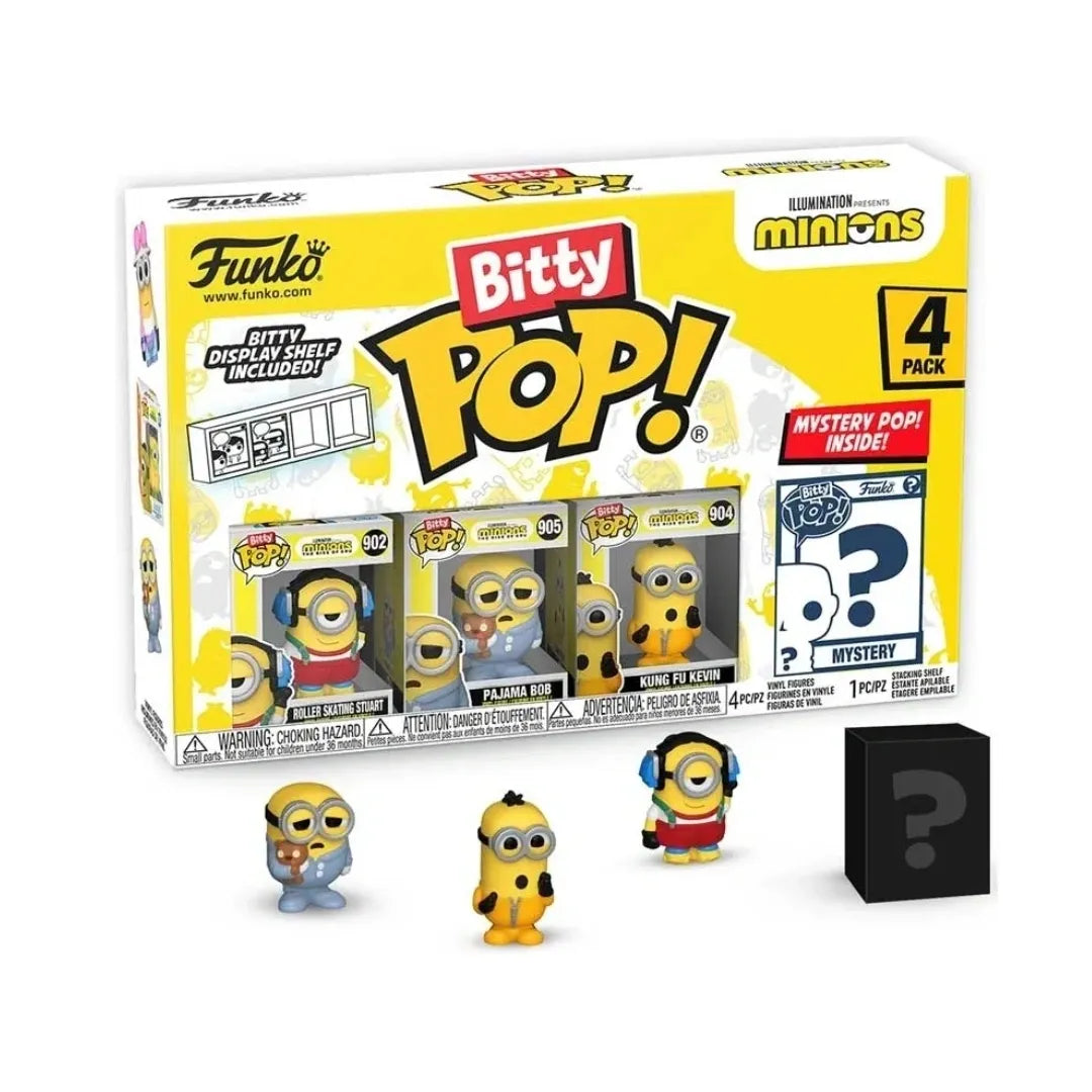 FUNKO BITTY POP!: MINIONS - ROLLER SKATING STUART - SET OF 4